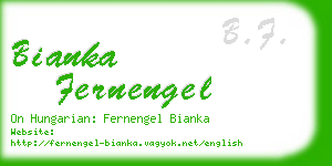 bianka fernengel business card